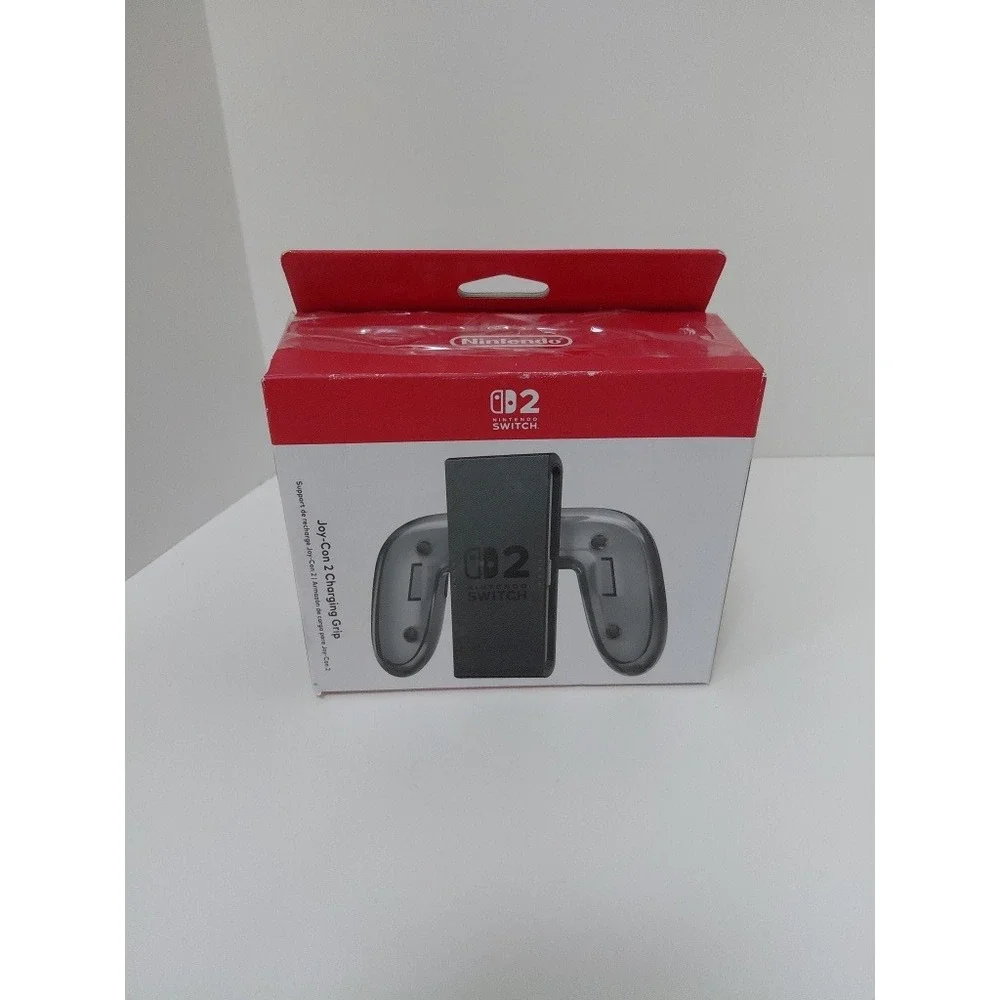 Nintendo Switch Joy-Con Charging Grip Black HAC-012 with USB Cable OPEN BOX